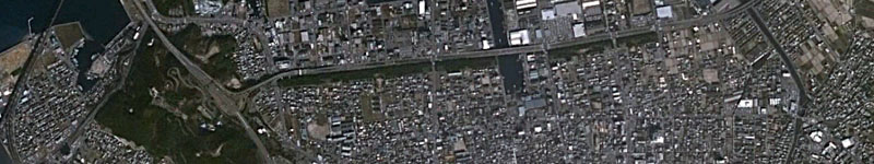 香川県坂出市中央町あたり航空写真