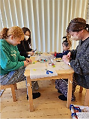 ペットボトルの蓋を使って1