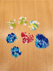 ペットボトルの蓋を使って